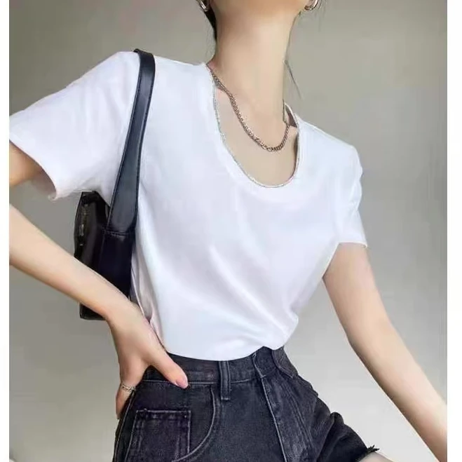 【锦衣服饰】NI 6292 (5196) U领光板T恤