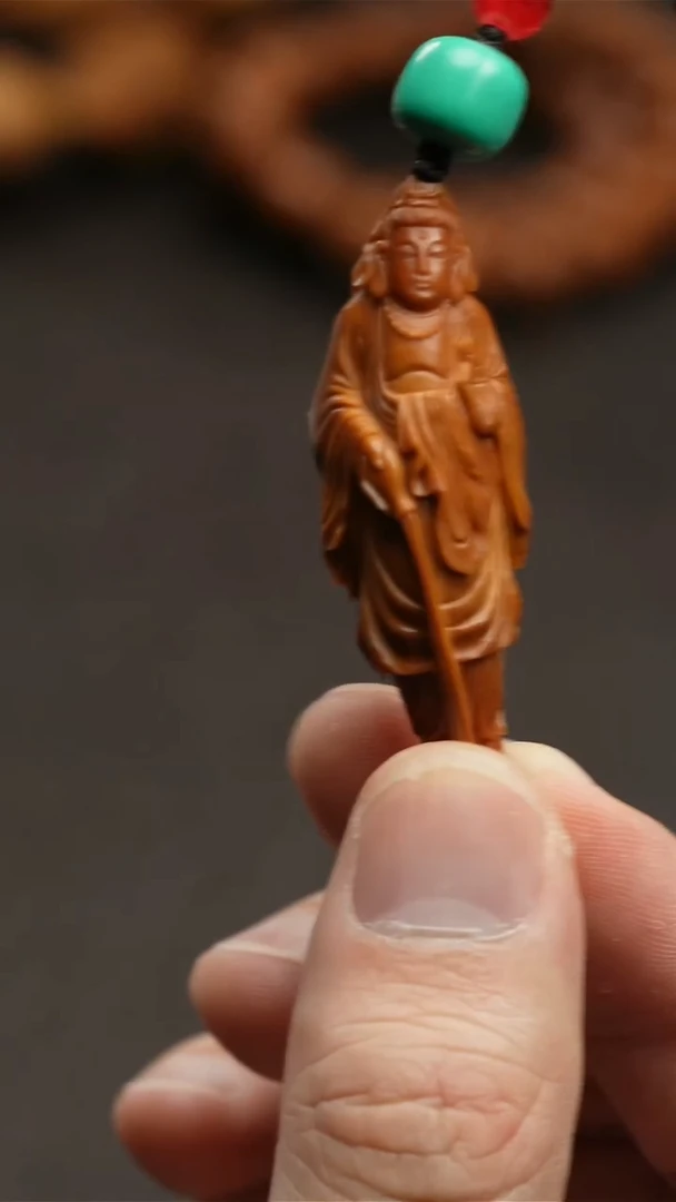 橄榄核吊坠细长观音单子