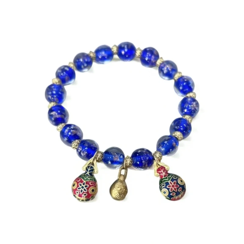 AD351-蓝灰琉璃精品手串（无礼盒）运费险 351