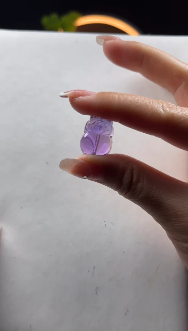 【闪购商品】紫晶手链未镶嵌天然紫水晶貔貅单珠13mm+