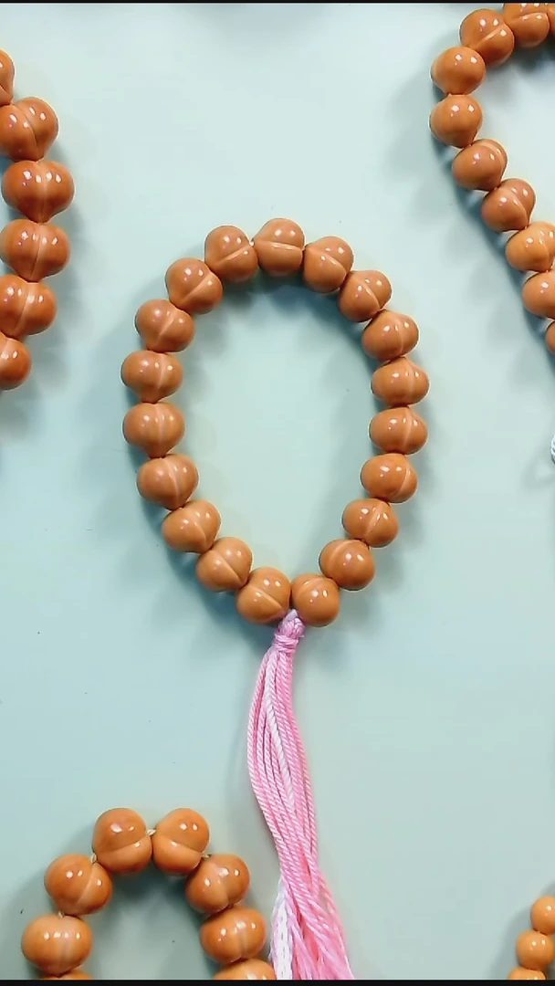 手串猴头核桃放漏-纯手工柯基屁桃微瑕16+