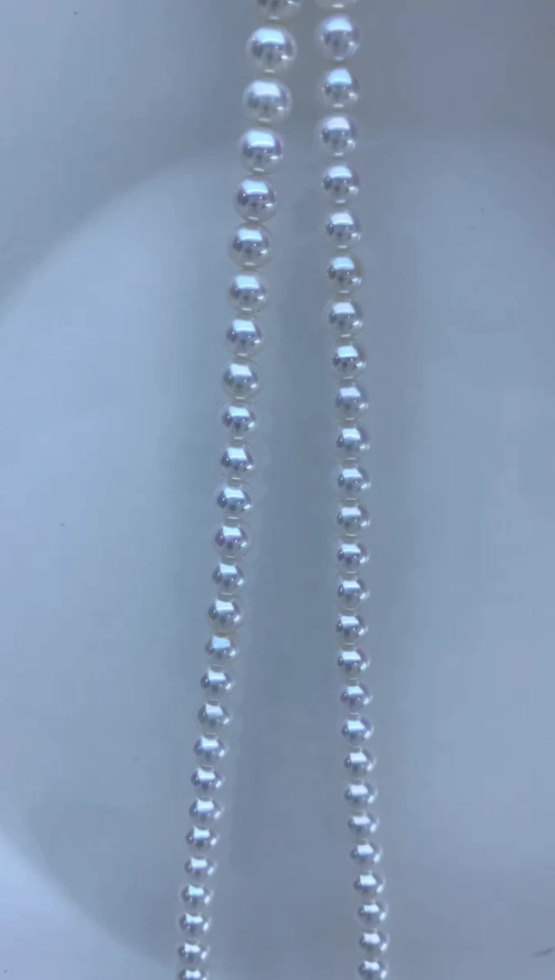 【闪购商品】淡水珍珠项链银S925镶嵌5-6