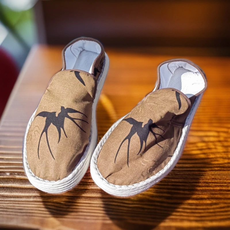 山水一色 中式千层底布鞋 飞燕