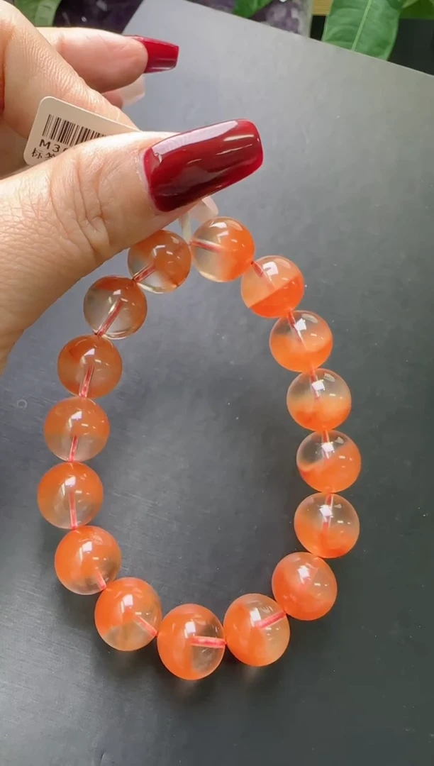 【闪购商品】水晶手串未镶嵌红兔毛手串13m+ M30491