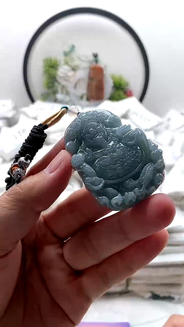 颈饰未镶嵌翡翠财神1