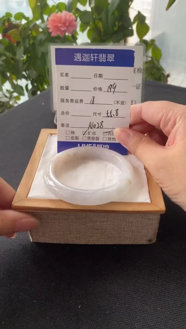 未镶嵌手镯翡翠56圈口 A1028编码