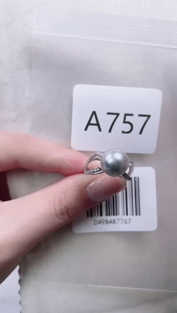 【闪购商品】海水珍珠戒指银S925镶嵌a757
