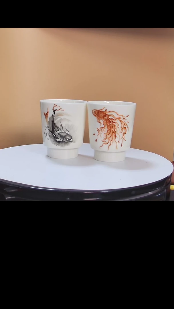 【闪购商品】对杯双鱼情侣对礼盒装