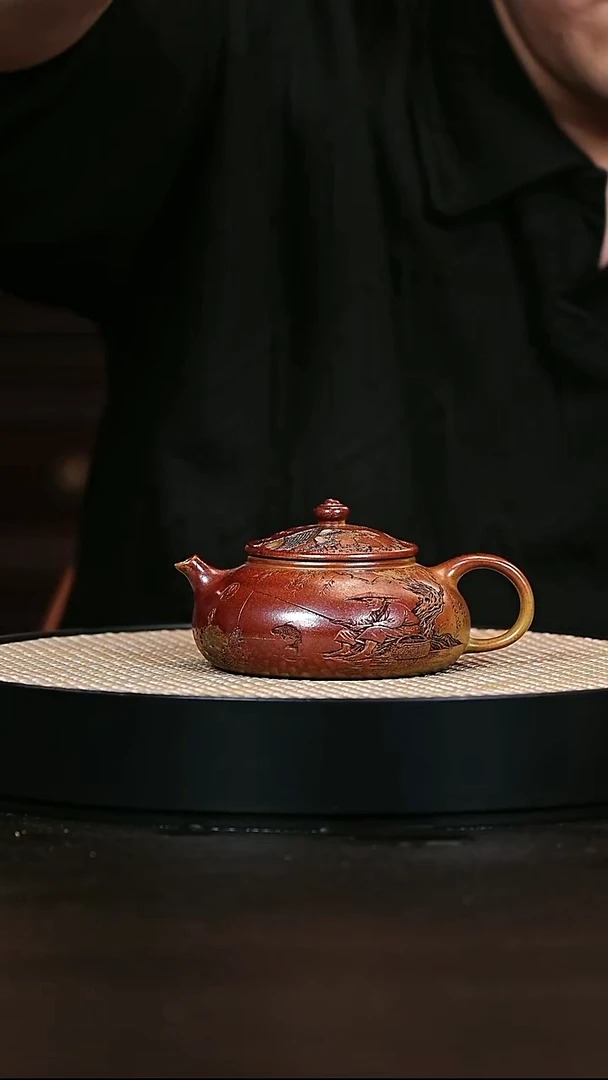 茶壶紫砂寒江