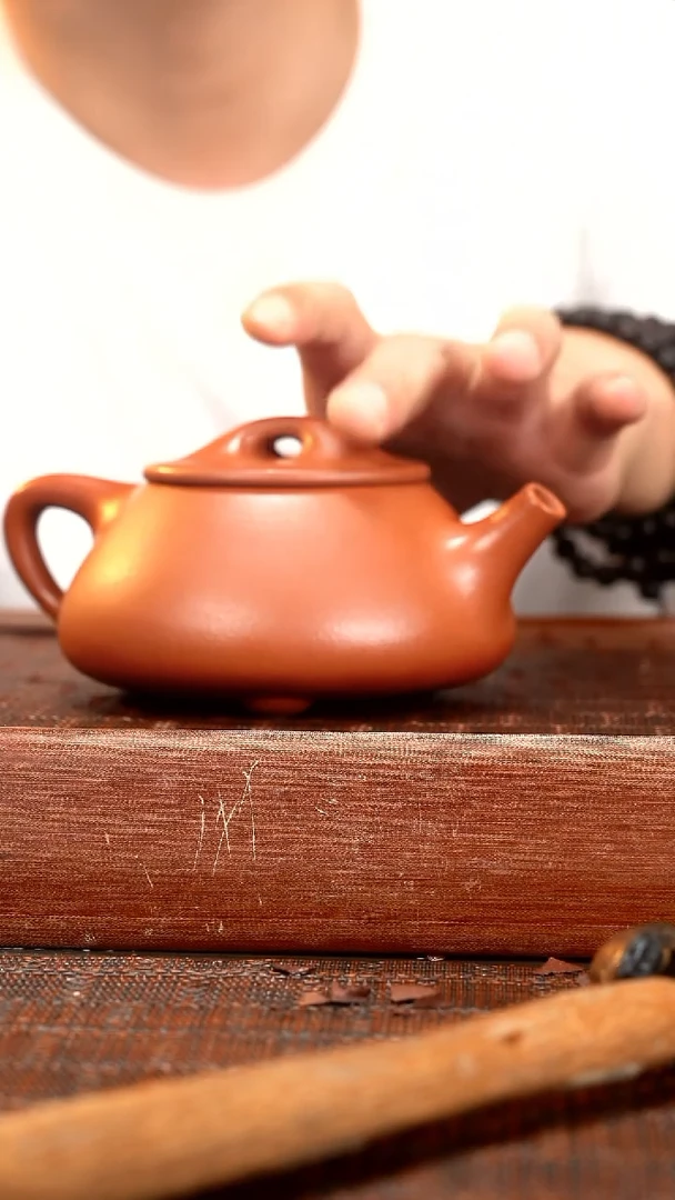 茶壶紫砂朱泥景舟石瓢350CC