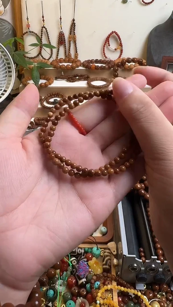 手串库克未镶嵌特级卡4库克双圈素圈