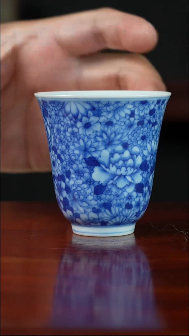祖传窑  真柴窑传承400年万花不落地花神杯·