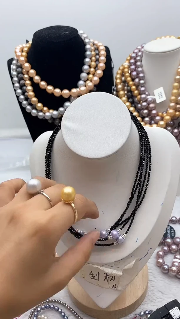 淡水珍珠钛钢颈饰206