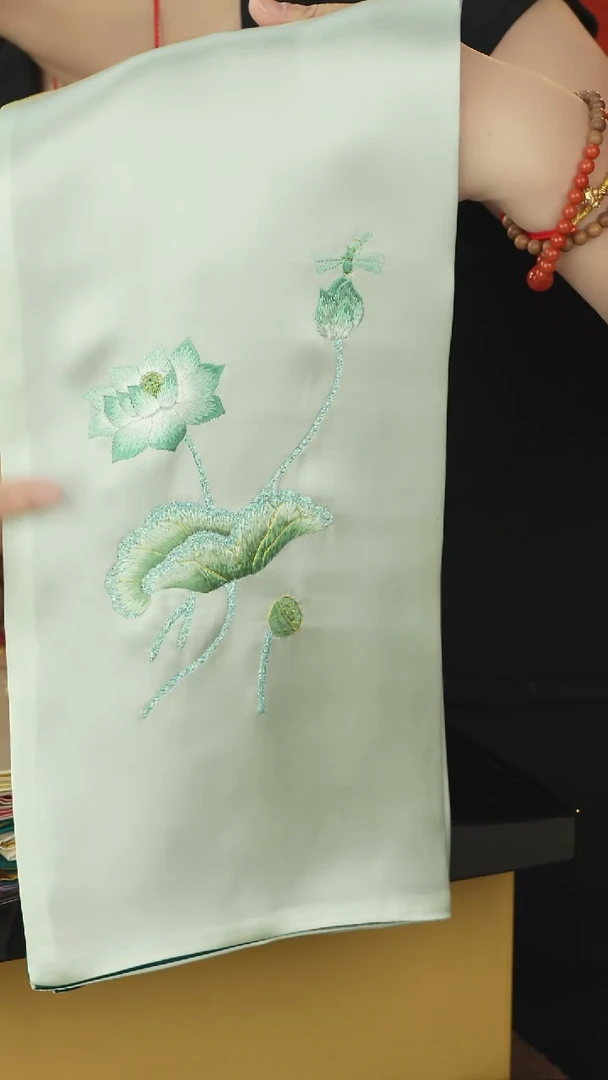 刺绣非遗苏绣围巾不带礼盒介意勿拍