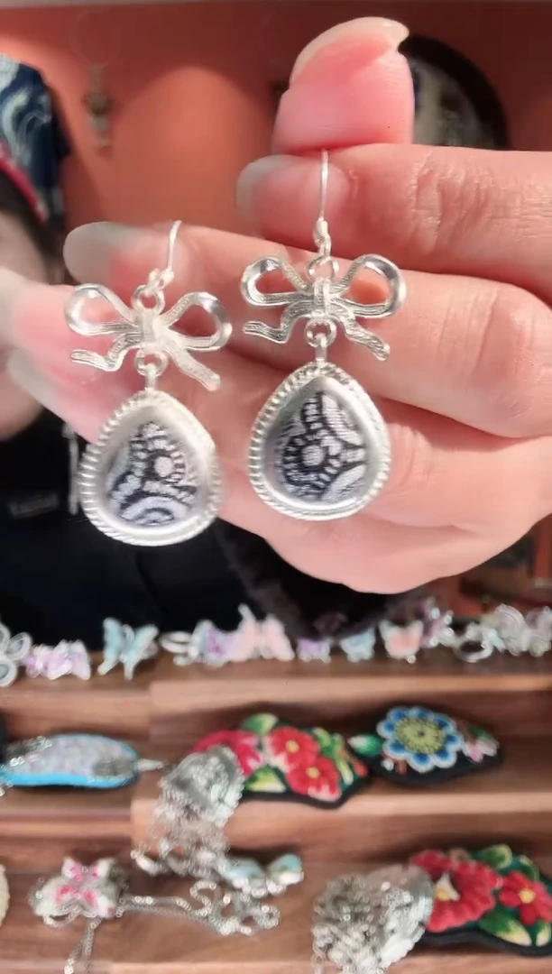 织绣长红绣艺坊刺绣耳环33