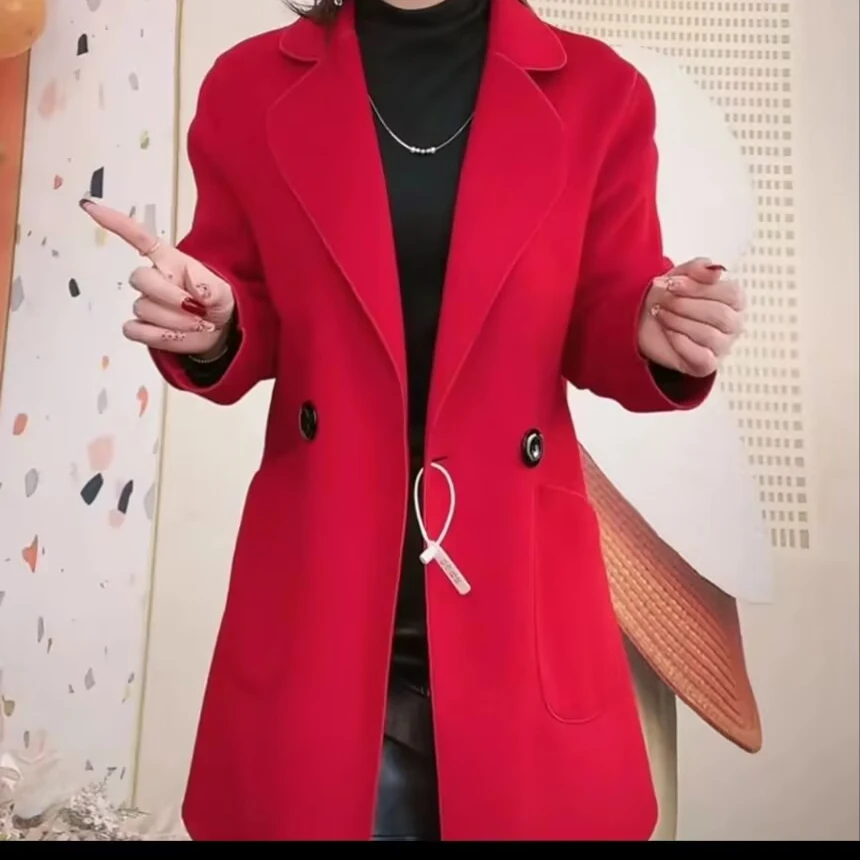 【毛呢外套合集】秋冬极简风毛呢外套常规款中长款毛呢外套双面呢