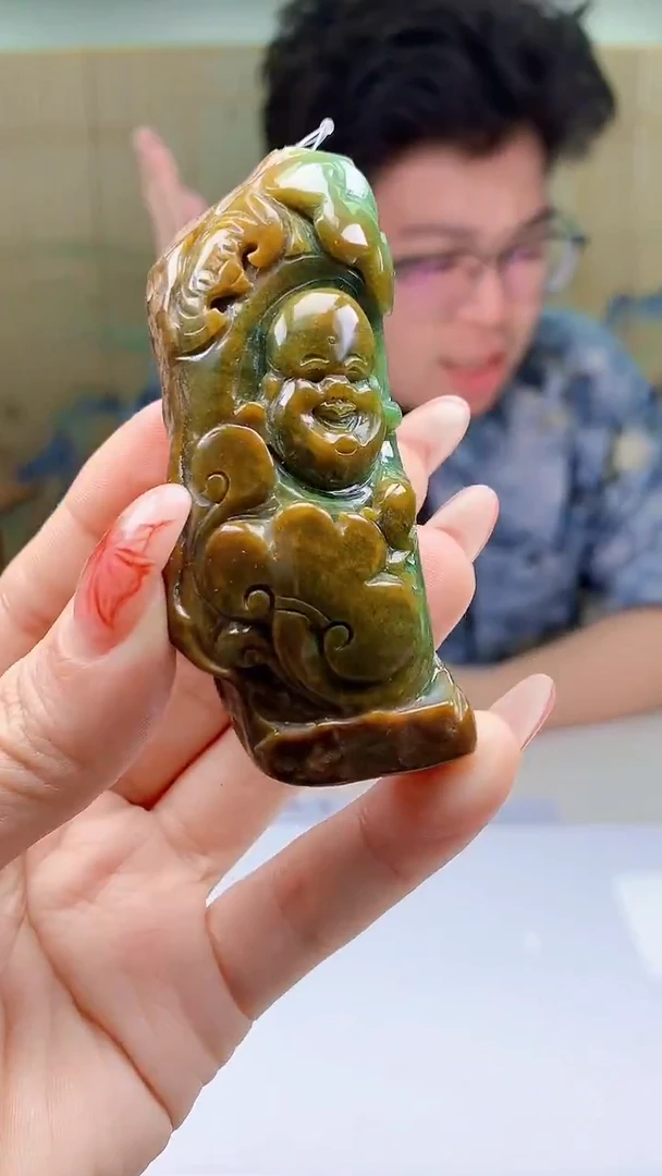 【闪购商品】定制翡翠未镶嵌4688ty-毛货挂件42