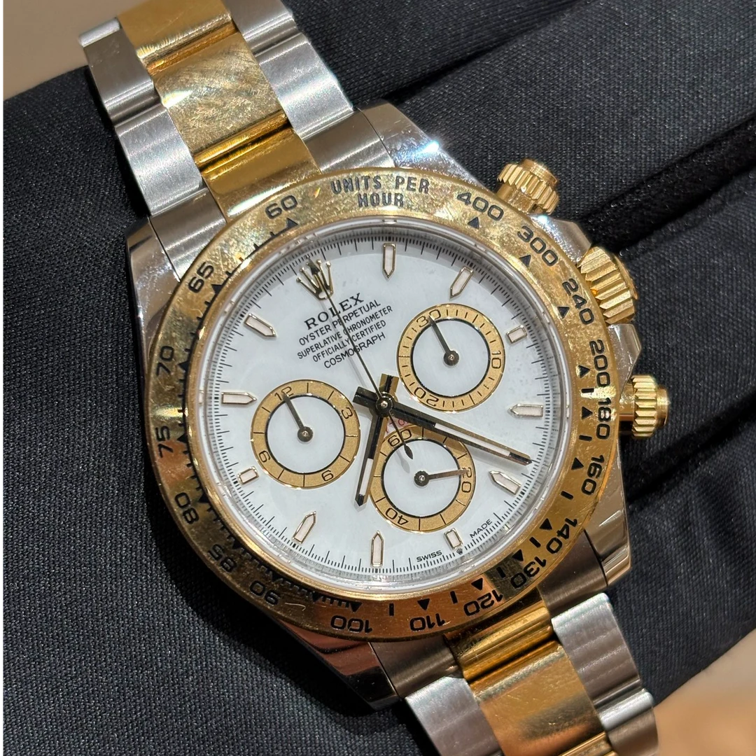 Rolex/劳力士 迪通拿白色盘面 精钢+18k金材质 40mm表径 24年