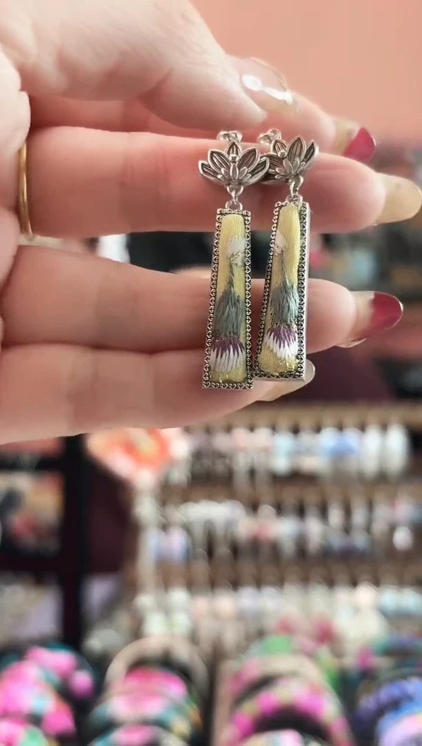 织绣艺枝独绣手工饰品99*