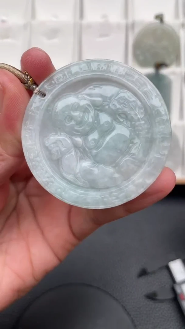 颈饰未镶嵌翡翠天然缅甸翡翠A货552