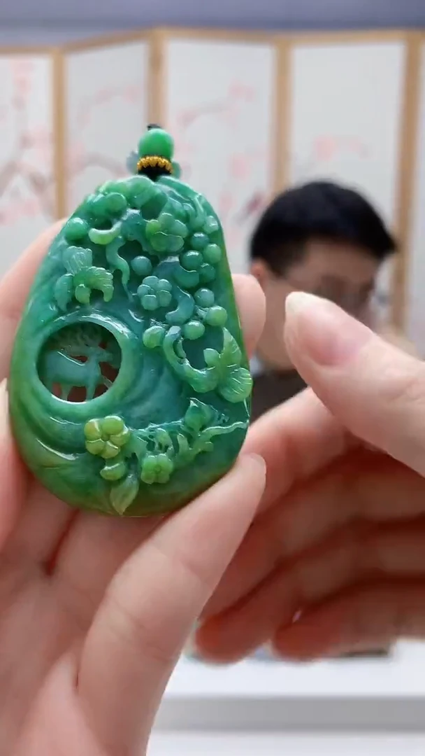 未镶嵌定制翡翠5129ry-毛货挂件41