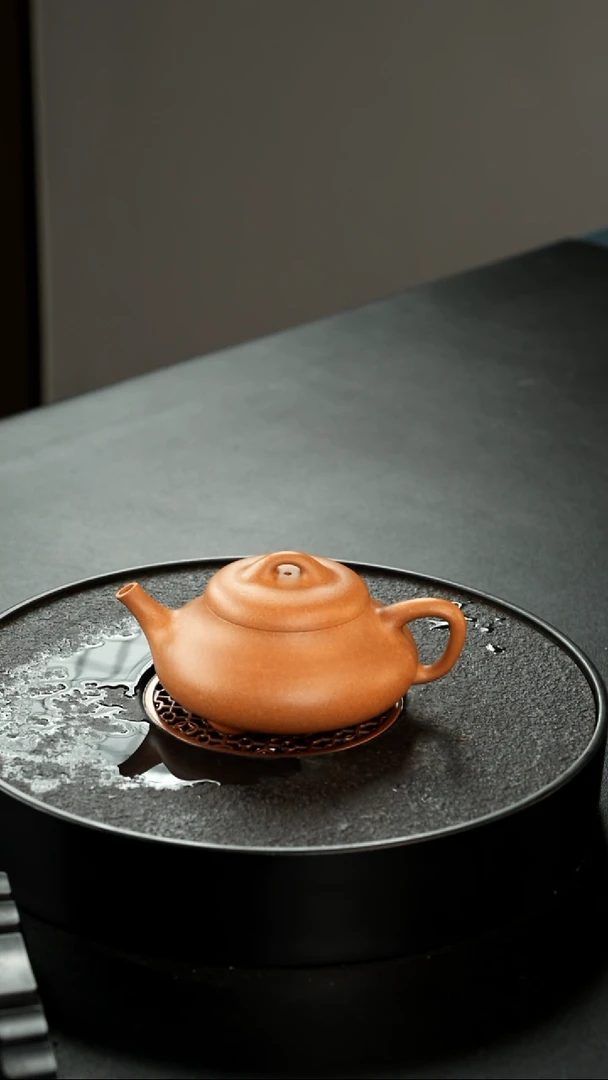 茶壶紫砂黄龙山团山黄金段见瓢200cc