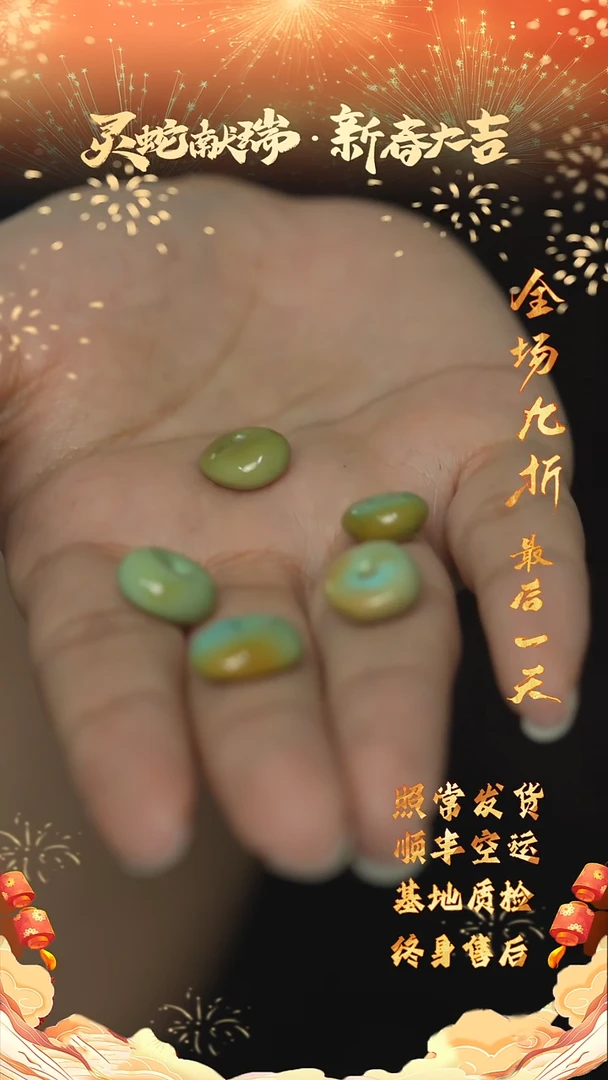 【闪购商品】绿松石Q163（多样性发一件）未镶嵌单珠