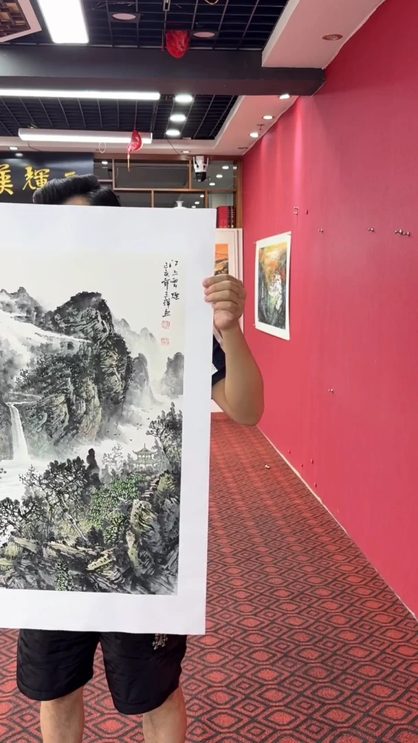 国画国画绘画山水花鸟