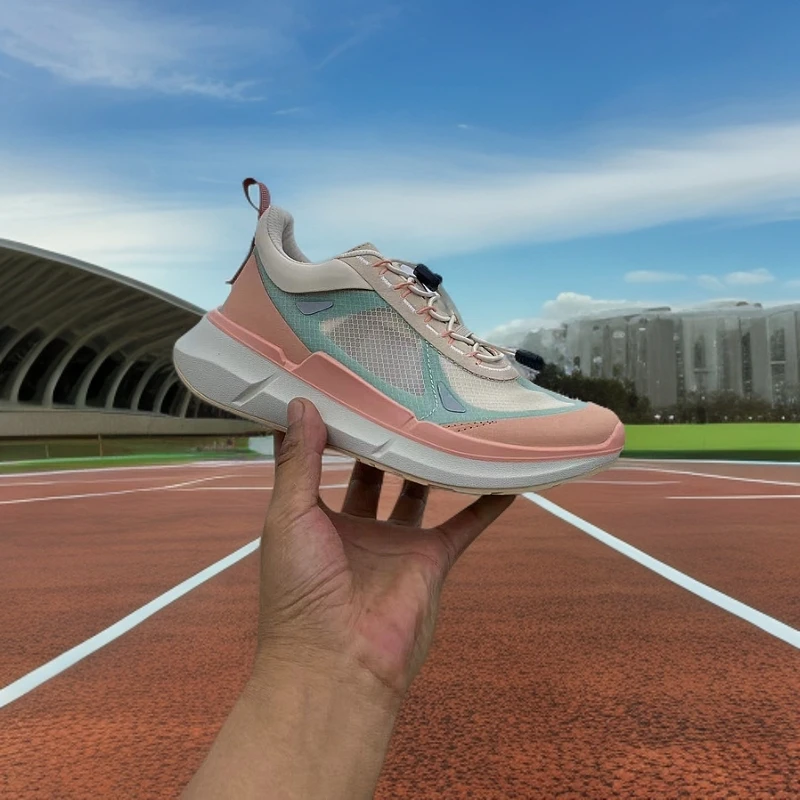 506【高品质】三伏天爆穿！女款爆冰网面薄款透气时尚休闲健步运动鞋