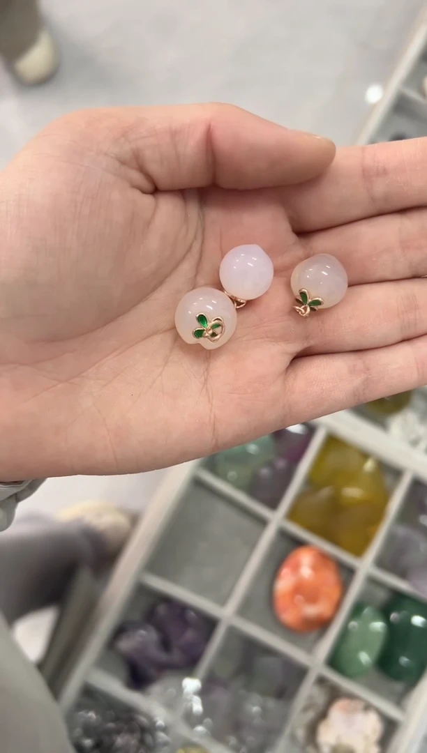 9K金镶嵌玛瑙/玉髓珠宝奇石M450 多样性发一