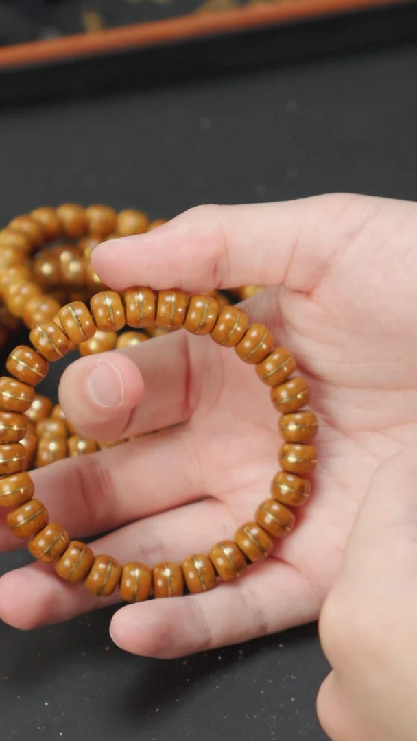 紫金鼠手串实心一线天9