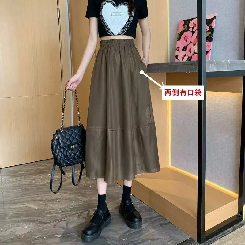 时尚气质百搭松紧腰半截裙25DAK0355