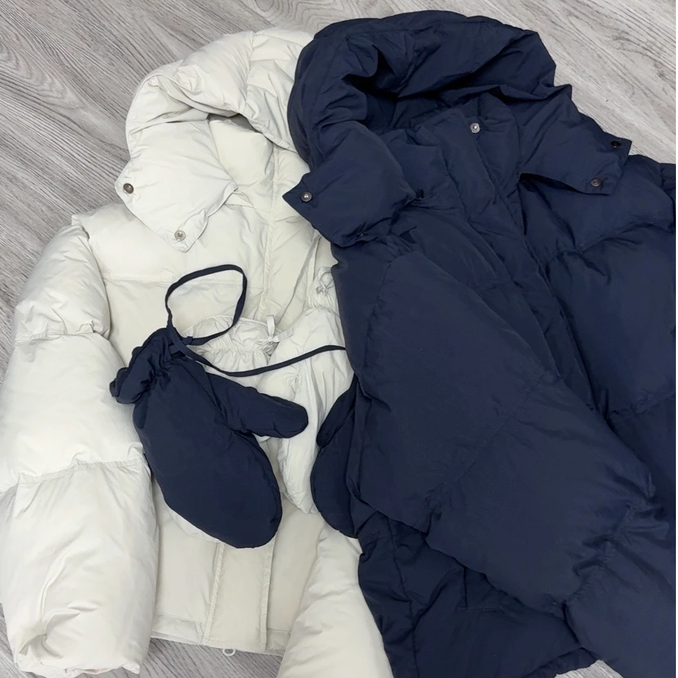 【原歌】手套款90新国标白鹅绒连帽配手套立领羽绒服YG411