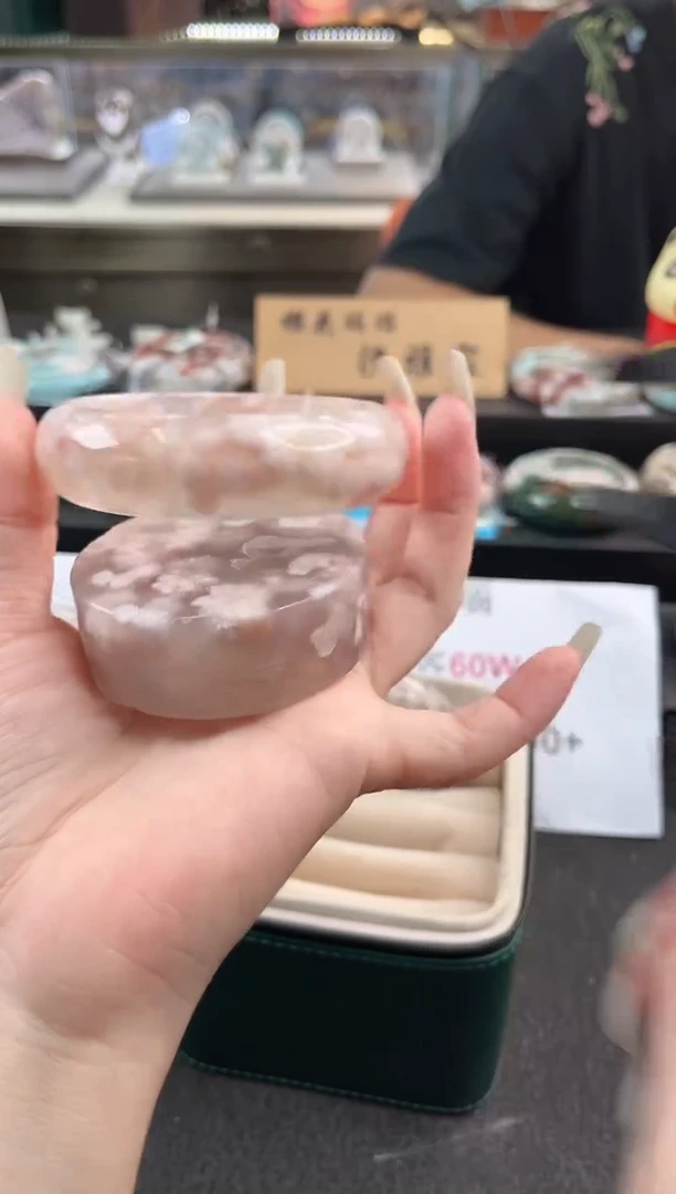 未镶嵌手镯石英质玉尘*丷圈口（赠品镯心）