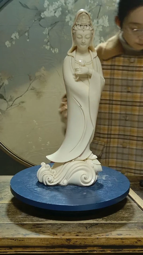 佛像宽*德化瓷观音造像