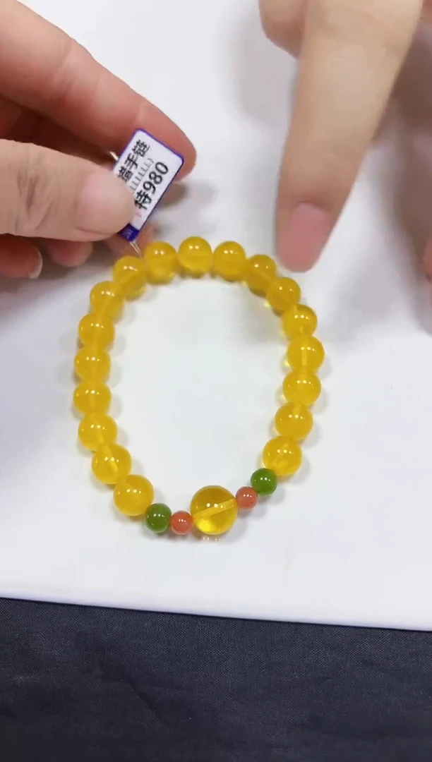 蜜蜡颈饰未镶嵌手链9+