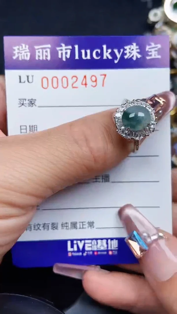 翡翠银S925镶嵌颈饰2497