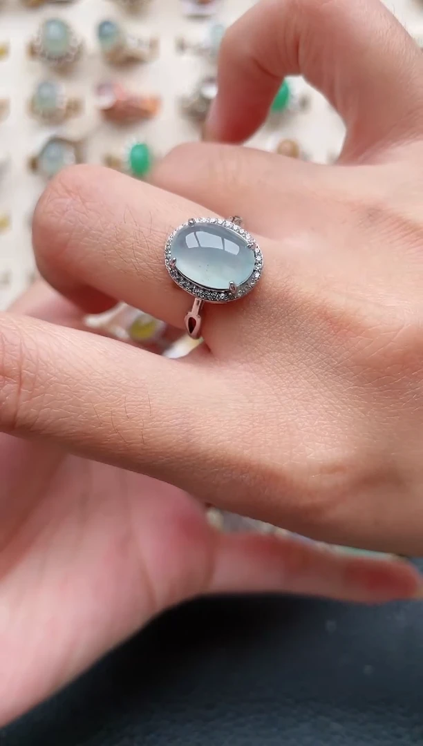 【闪购商品】翡翠戒指银S925镶嵌1111