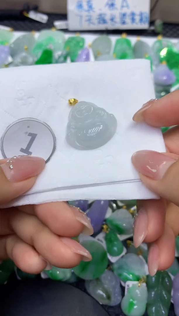 颈饰未镶嵌翡翠天然缅甸A货翡翠