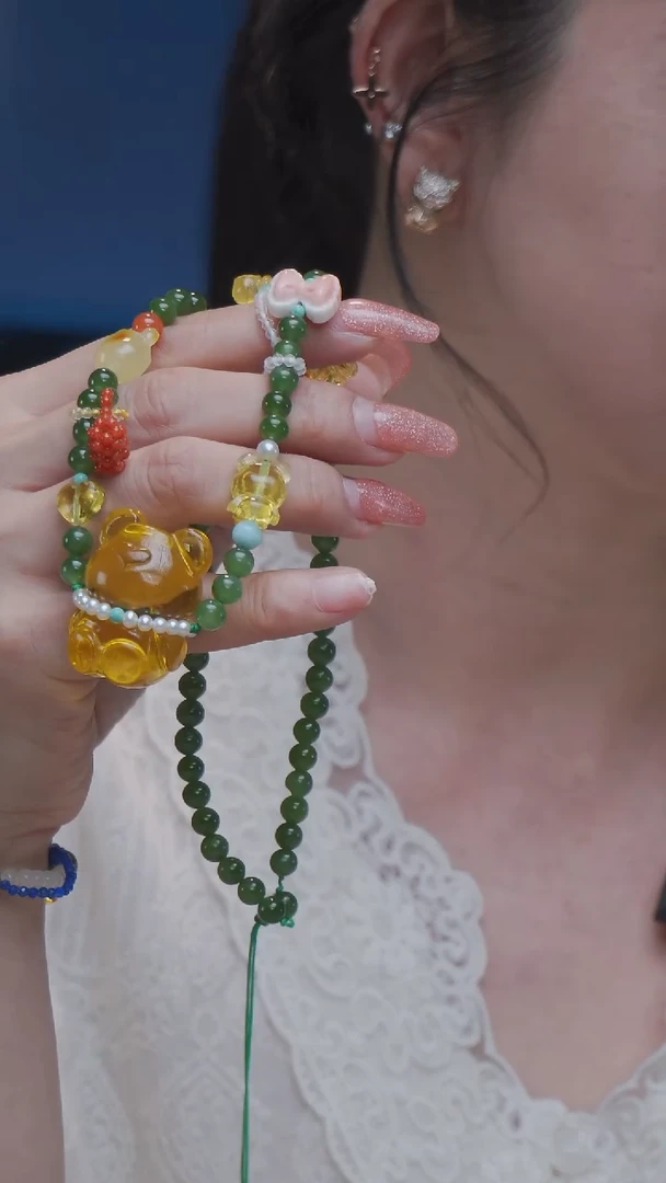 【闪购商品】琥珀颈饰未镶嵌1.24手工编制商品8-多样性发