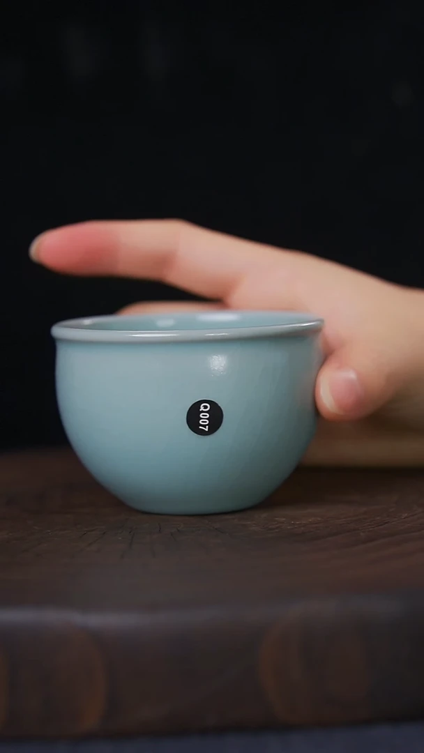 仿古天青风水缸杯