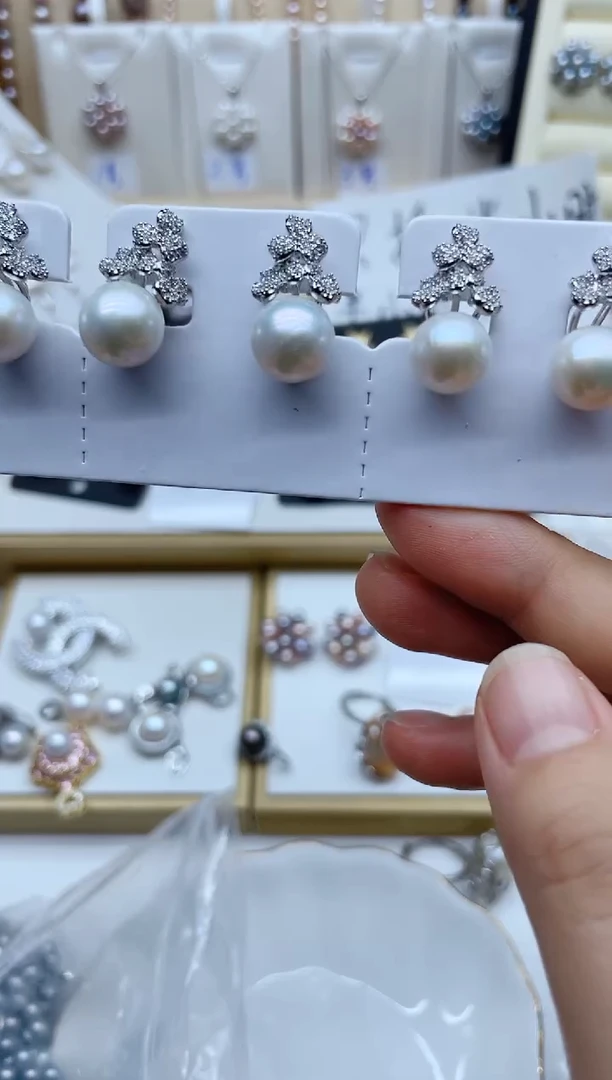 未镶嵌耳饰淡水珍珠耳钉多样性发其一