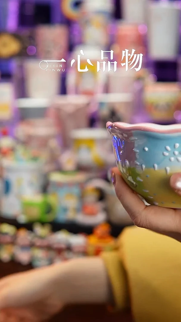 杯子瓷Y614景德镇手工手绘杯子摆件
