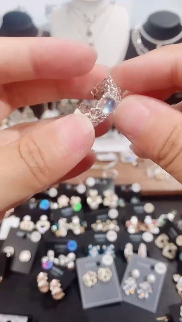铜合金无925银戒指7176