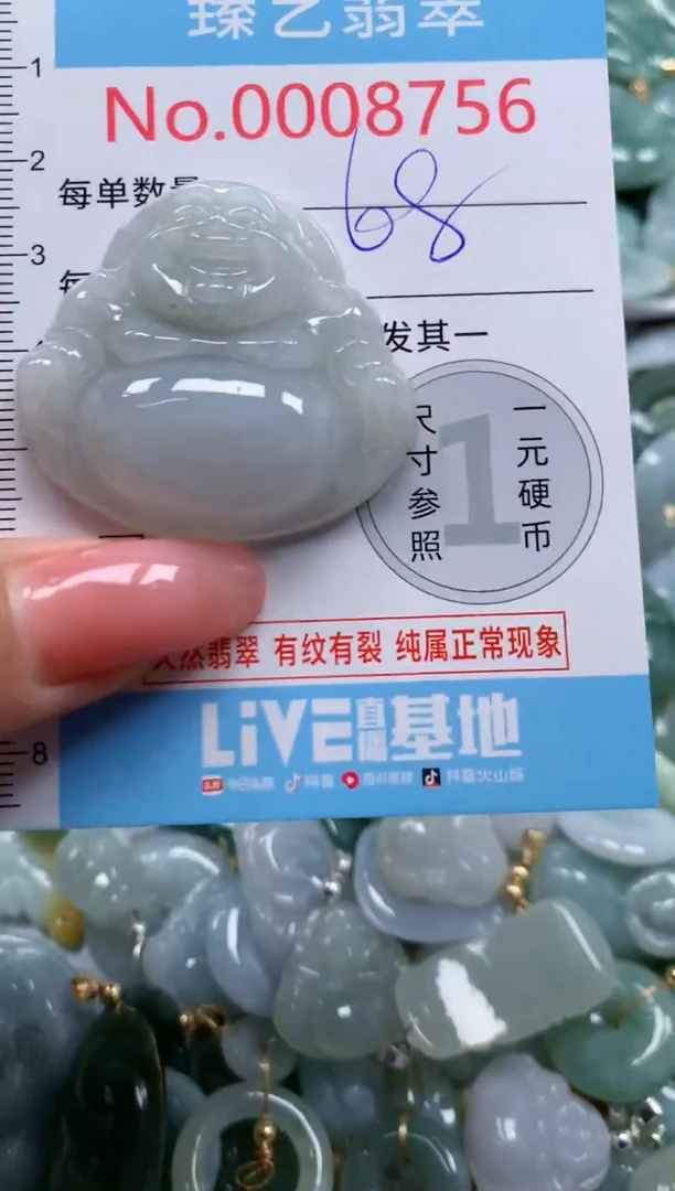 翡翠未镶嵌吊坠(不含链)8756