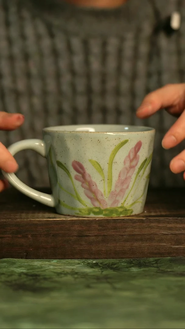 釉下彩手工手绘瓷器青诗集手工手绘瓷器