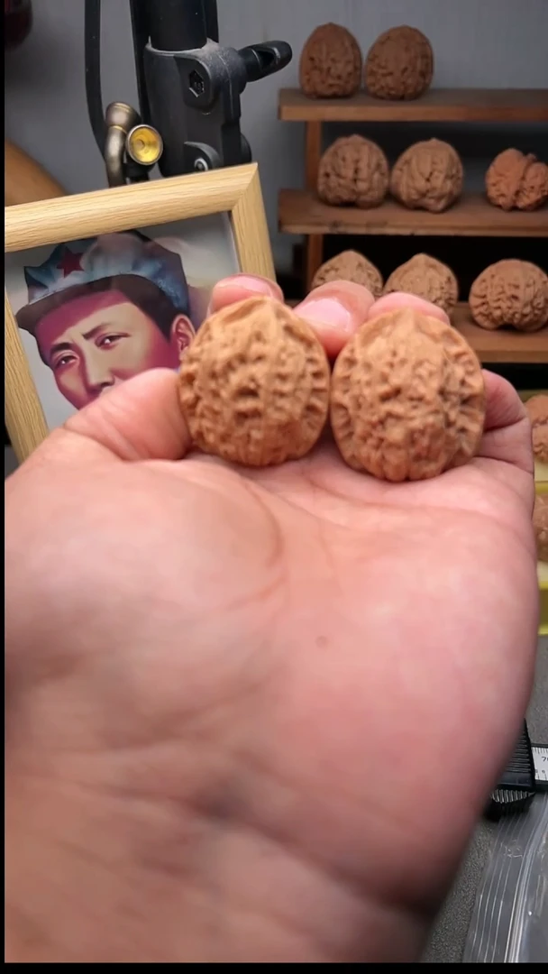 吊坠文玩核桃乾隆帽36骨质无敌