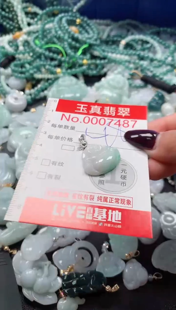 吊坠(不含链)未镶嵌翡翠7487