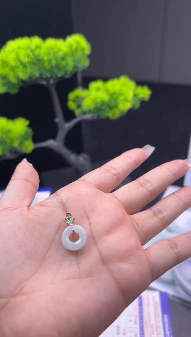 吊坠(不含链)银S925镶嵌翡翠012/G278W1226067/多样性发一