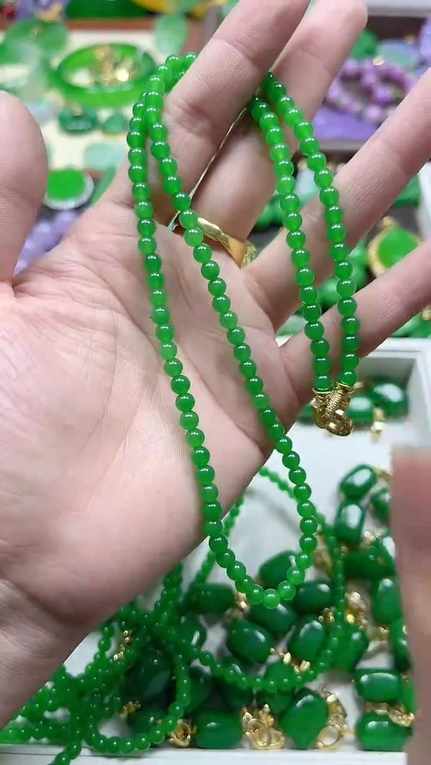 颈饰未镶嵌翡翠小米珠项链